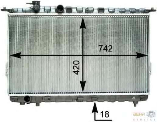 Радиатор, охлаждение двигателя