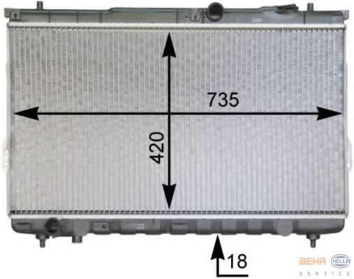Радиатор, охлаждение двигателя