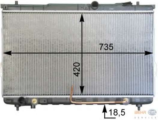 Радиатор, охлаждение двигателя