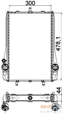 Радиатор, охлаждение двигателя