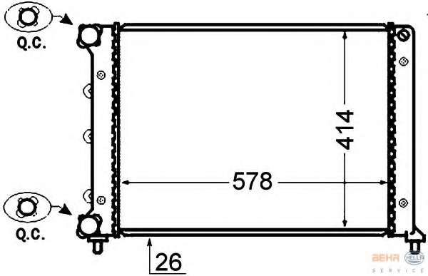 Радиатор, охлаждение двигателя