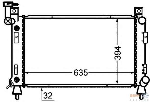 Радиатор, охлаждение двигателя