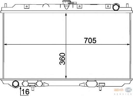 Радиатор, охлаждение двигателя