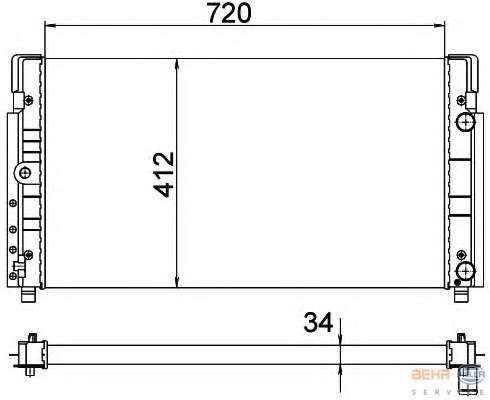Радиатор, охлаждение двигателя