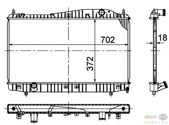 Радиатор, охлаждение двигателя