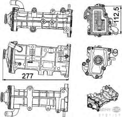 Радиатор, рециркуляция ОГ