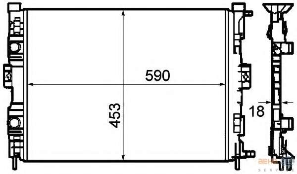 Радиатор, охлаждение двигателя