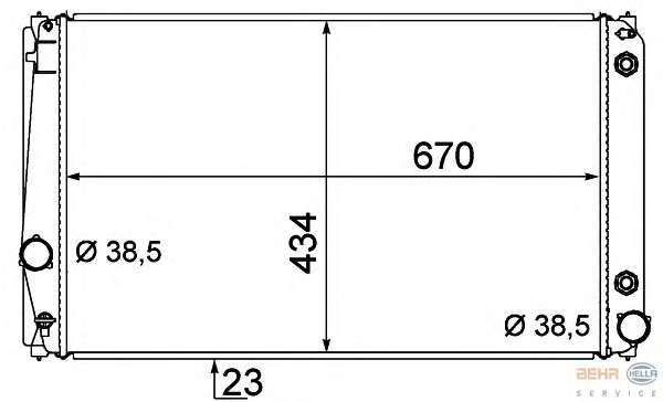 Радиатор, охлаждение двигателя