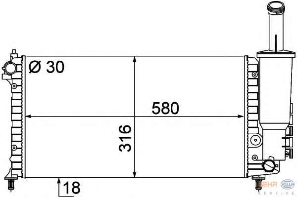 Радиатор, охлаждение двигателя