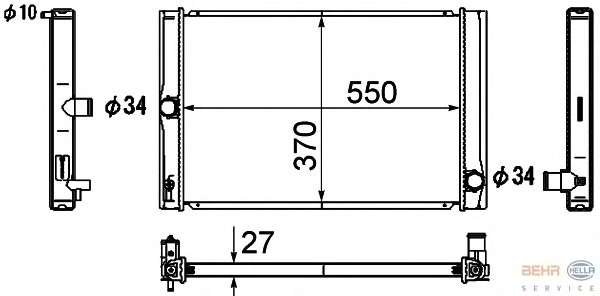 Радиатор, охлаждение двигателя