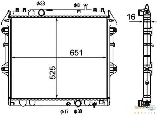 Радиатор, охлаждение двигателя