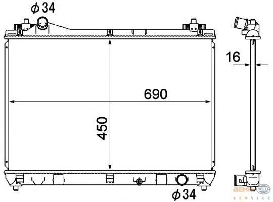 Радиатор, охлаждение двигателя