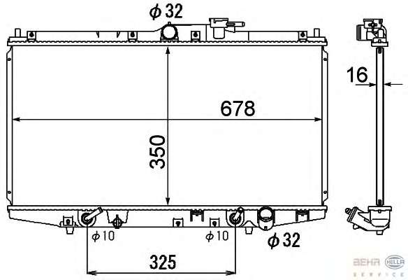 Радиатор, охлаждение двигателя