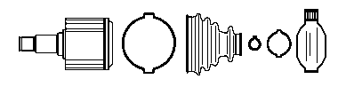 Шарнирный комплект, приводной вал