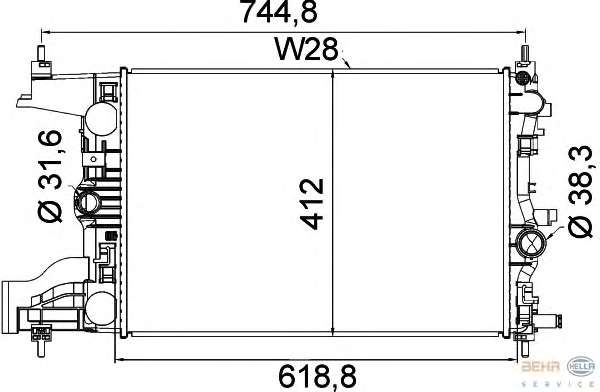 Радиатор, охлаждение двигателя