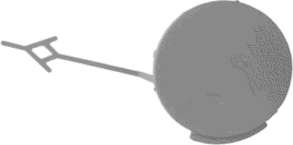 Заслонка, буксирный крюк