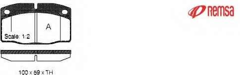 Комплект тормозных колодок, дисковый тормоз