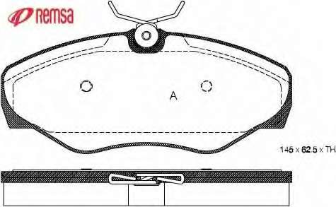 Комплект тормозных колодок, дисковый тормоз
