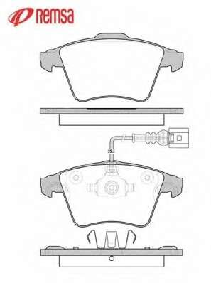 Комплект тормозных колодок, дисковый тормоз