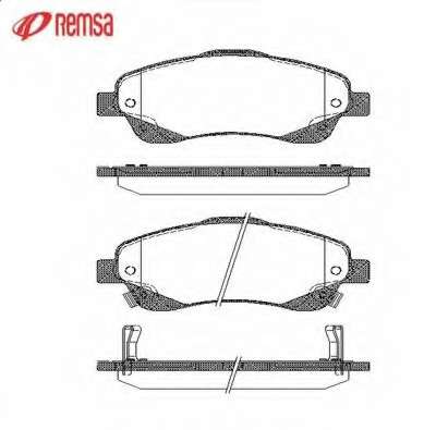 Комплект тормозных колодок, дисковый тормоз