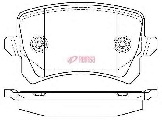 Комплект тормозных колодок, дисковый тормоз