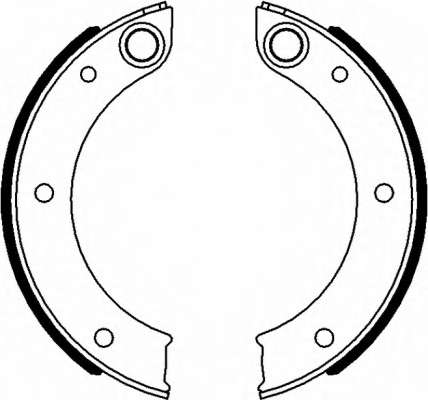 Комплект тормозных колодок, стояночная тормозная система