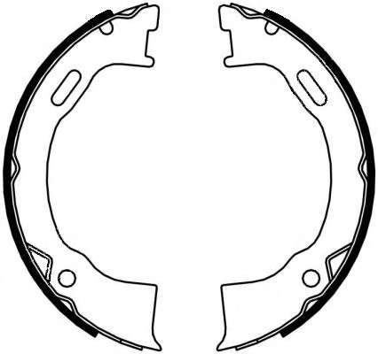 Комплект тормозных колодок, стояночная тормозная система