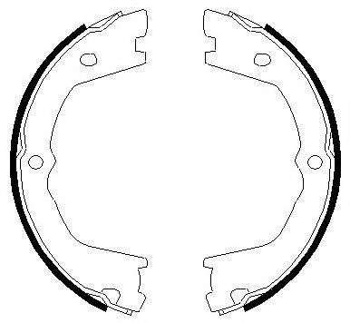 Комплект тормозных колодок, стояночная тормозная система