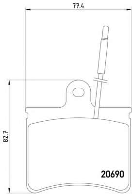 Комплект тормозных колодок, дисковый тормоз