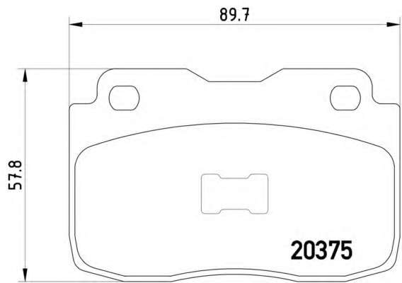 Комплект тормозных колодок, дисковый тормоз