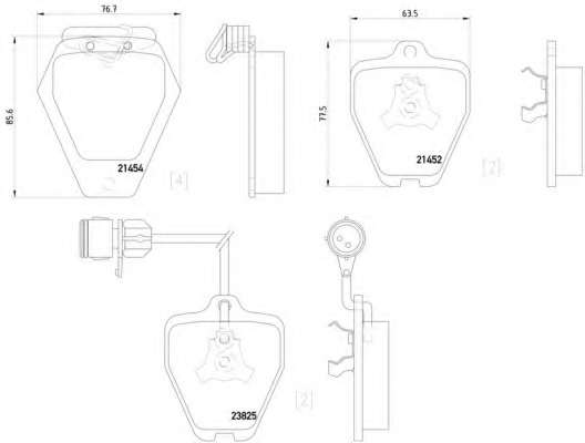 Комплект тормозных колодок, дисковый тормоз