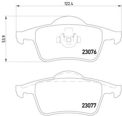 Комплект тормозных колодок, дисковый тормоз