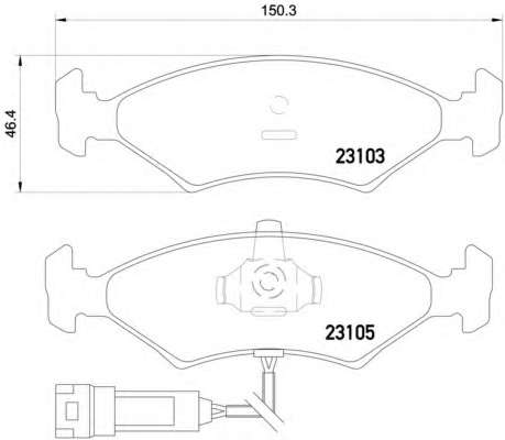 Комплект тормозных колодок, дисковый тормоз