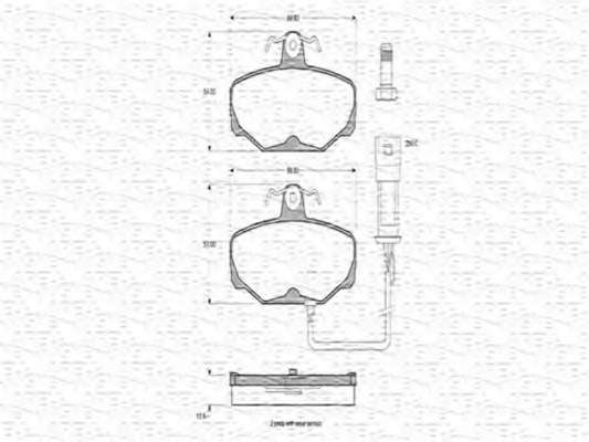Комплект тормозных колодок, дисковый тормоз