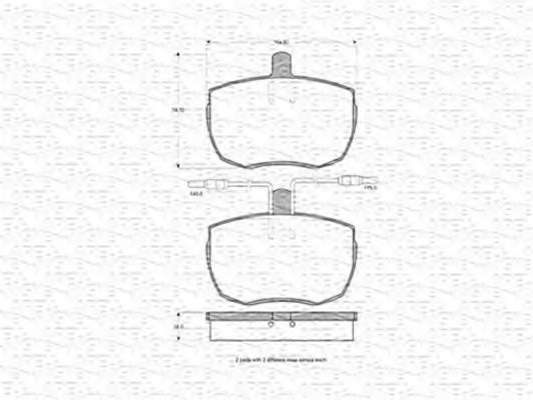 Комплект тормозных колодок, дисковый тормоз