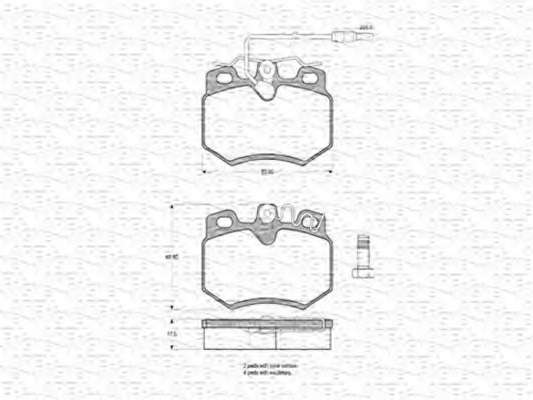 Комплект тормозных колодок, дисковый тормоз