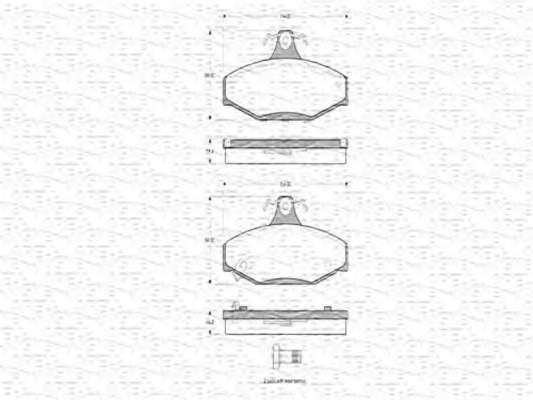 Комплект тормозных колодок, дисковый тормоз
