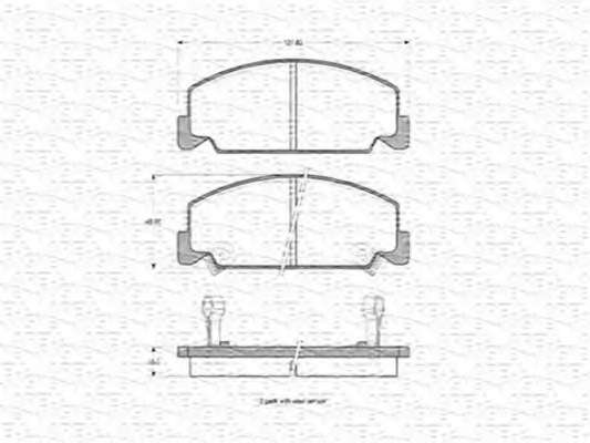Комплект тормозных колодок, дисковый тормоз