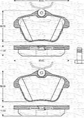 Комплект тормозных колодок, дисковый тормоз