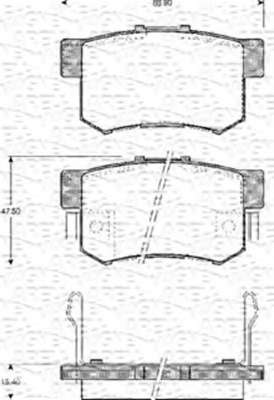 Комплект тормозных колодок, дисковый тормоз