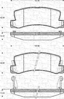 Комплект тормозных колодок, дисковый тормоз