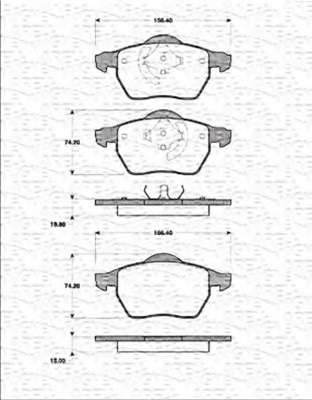 Комплект тормозных колодок, дисковый тормоз