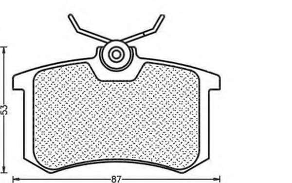Комплект тормозных колодок, дисковый тормоз