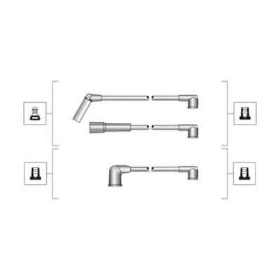 Провід запалювання Daewoo Matiz 0.8 98- (к-кт)