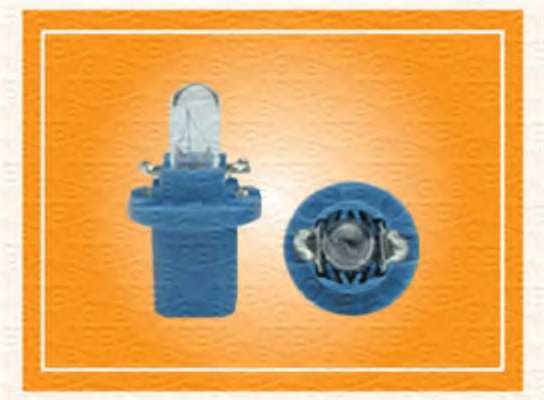 Автолампа 12V 1.2W BX8.5d Blue (в щиток приладів)