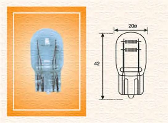 Автолампа W21/5W 12V 21/5W W3x16q (без цоколя)