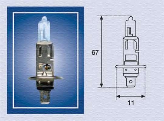Автолампа H1 24V 70W P14.5s Standard 24V