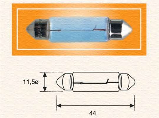 Автолампа C10W 24V 10W SV8.5-8 Standard (L=44/d=11.5)
