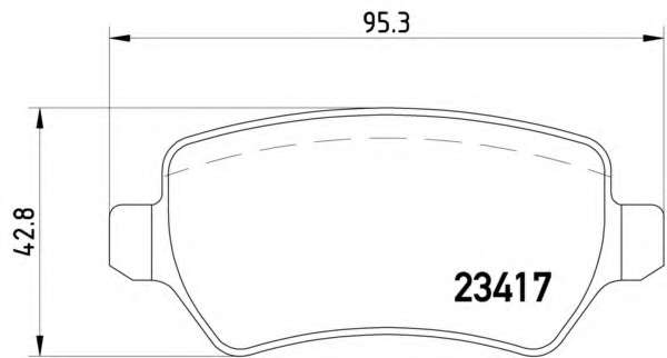 Комплект тормозных колодок, дисковый тормоз