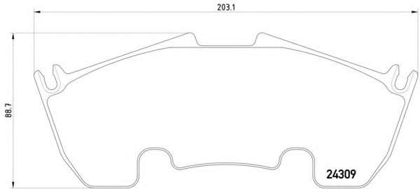 Комплект тормозных колодок, дисковый тормоз